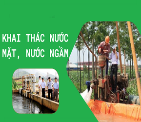 Giấy phép khai thác nước mặt và nước ngầm